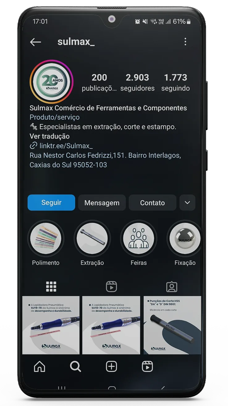 Nos acompanhe nas redes sociais